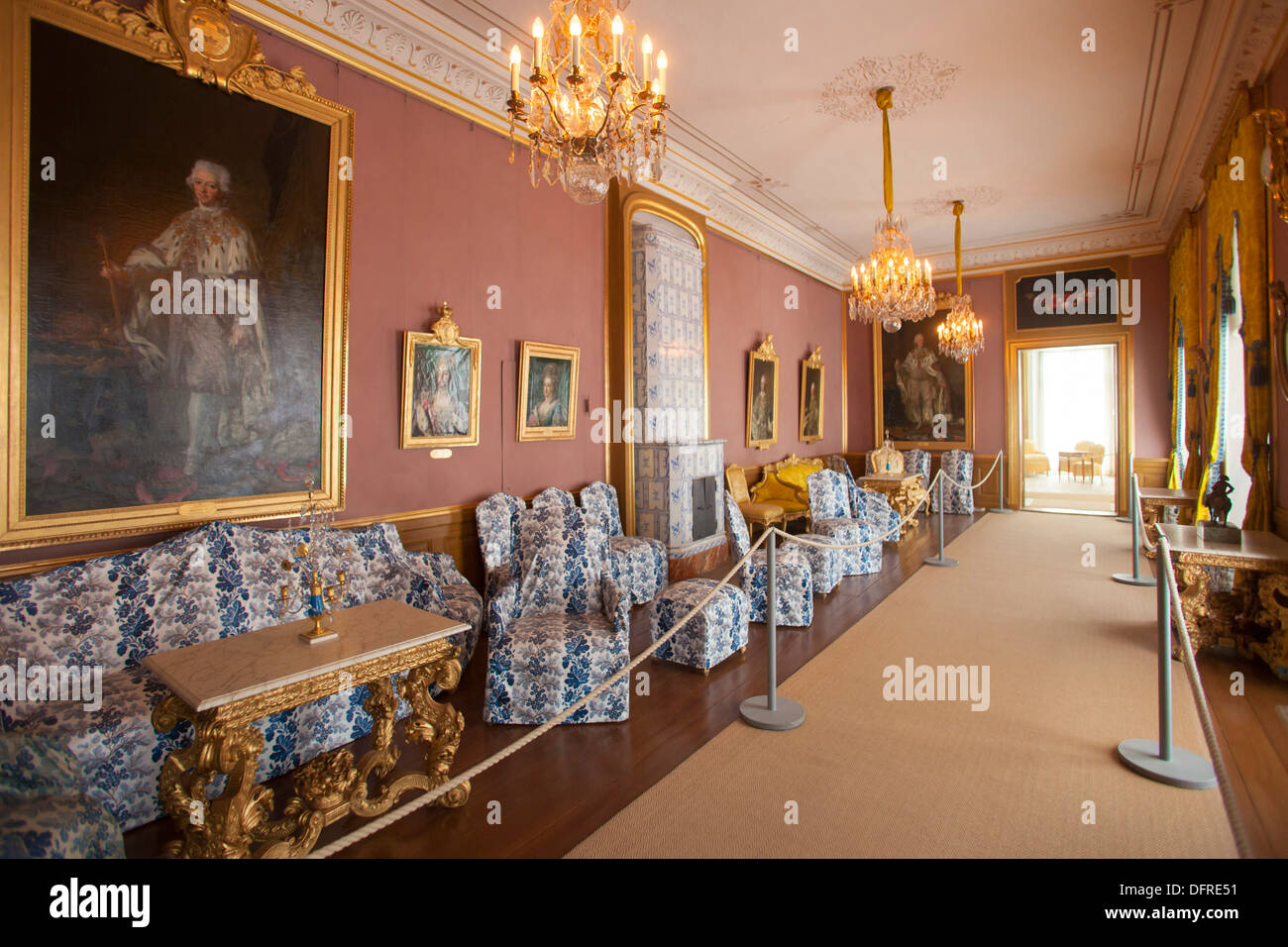 Sweden, Mariefred, Gripsholm Castle interiors Stock Photo 61366957 Alamy