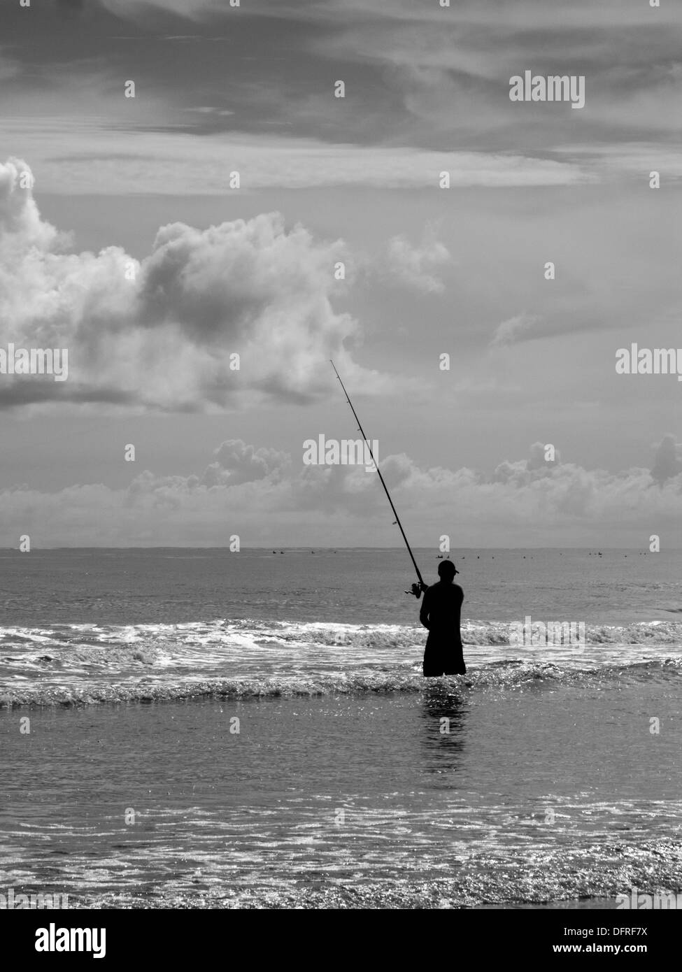 Fishing in the atlantic Black and White Stock Photos & Images - Alamy