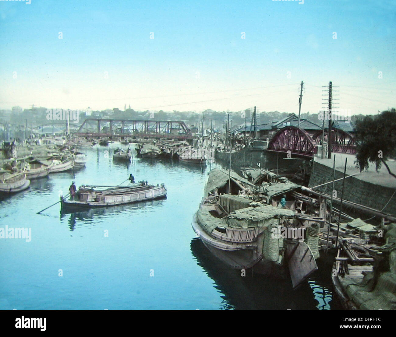 Mari☻ページ 1900s Japan - Japanese Boat, Yokohama ] — Boat in