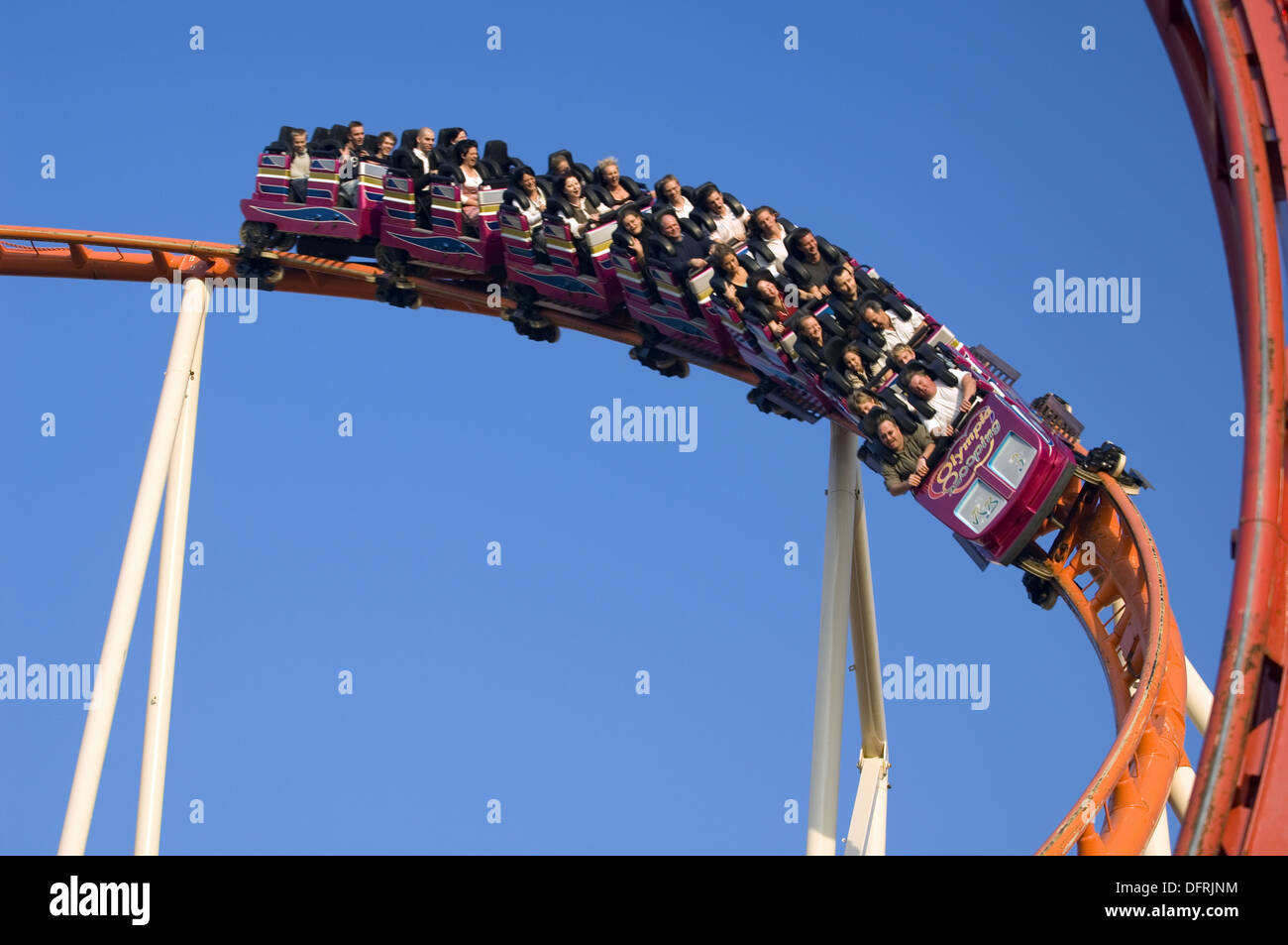 Reverlers on a ride at the Fairground Stock Photo - Alamy