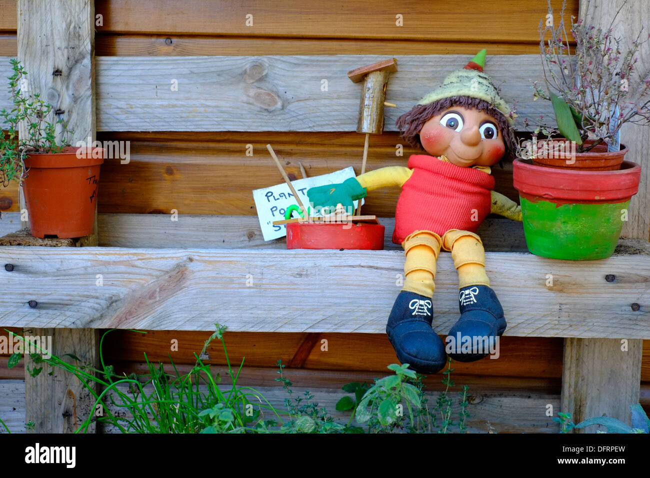 Flowerpot Man Garden Ornament High Resolution Stock Photography and