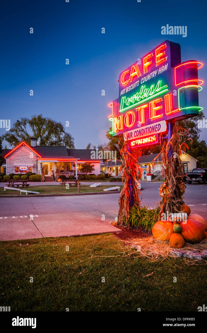 The famous Loveless Cafe and Motel near Nashville Tennessee, USA Stock Photo