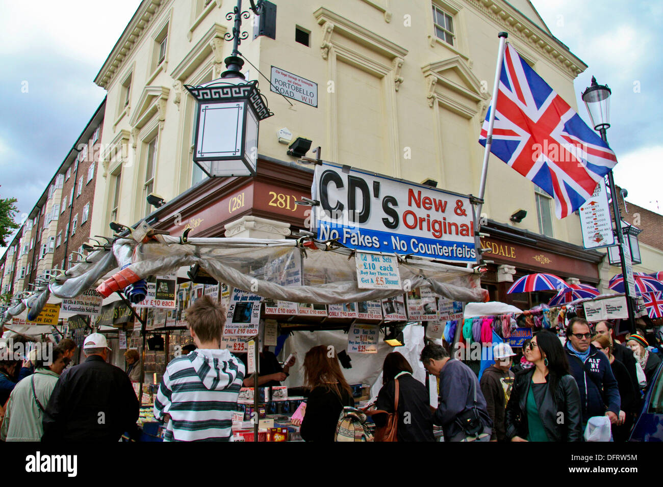 Portobello Road Market Stock Photo Alamy