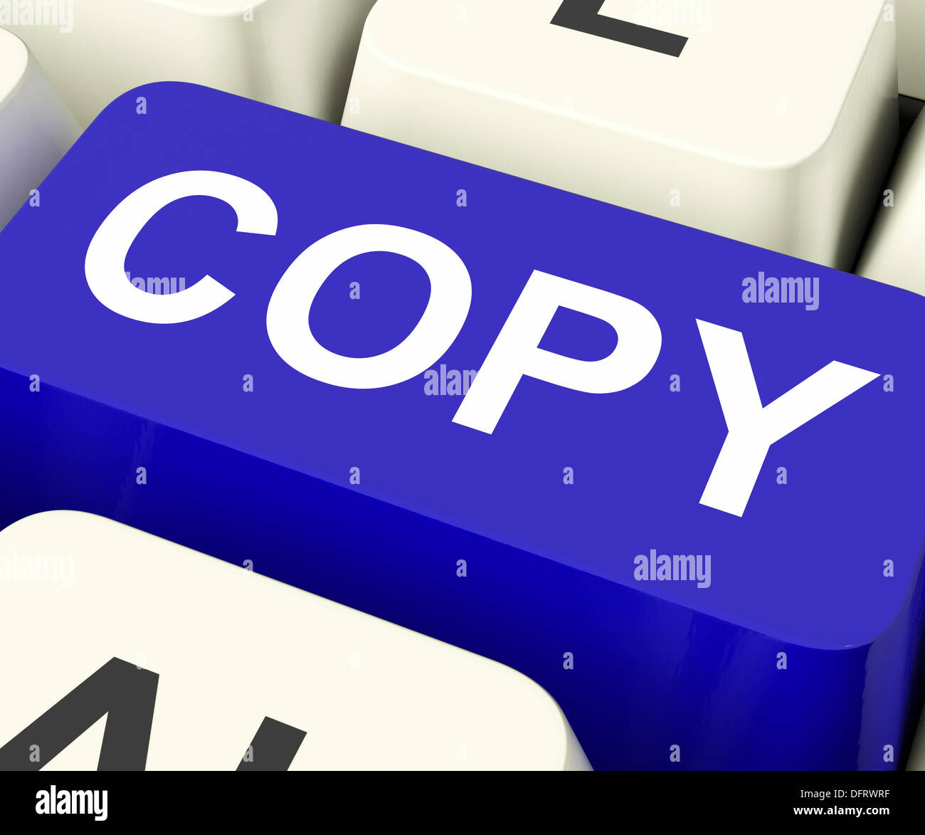 Copy Keys Meaning Duplication Replication Or Copying Stock Photo