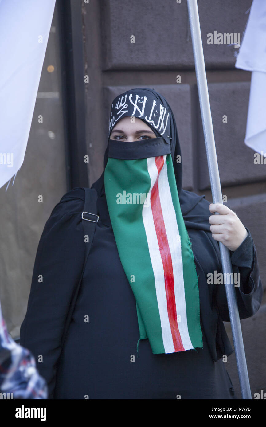 Annual Muslim Day Parade on Madison Avenue, New York City Stock Photo