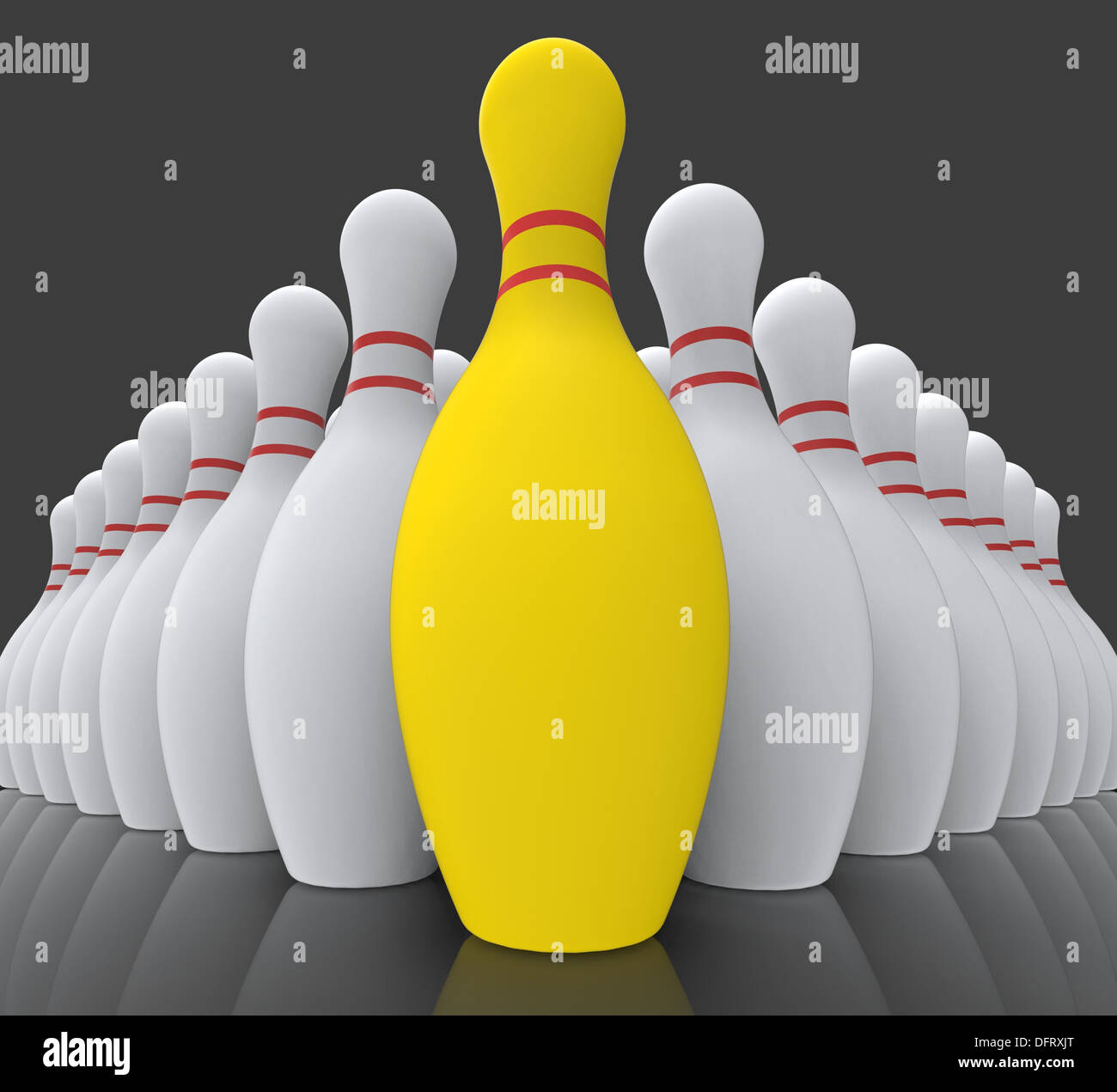 Vision Bowling Skittles Showing Achieving Or Winning Stock Photo Alamy