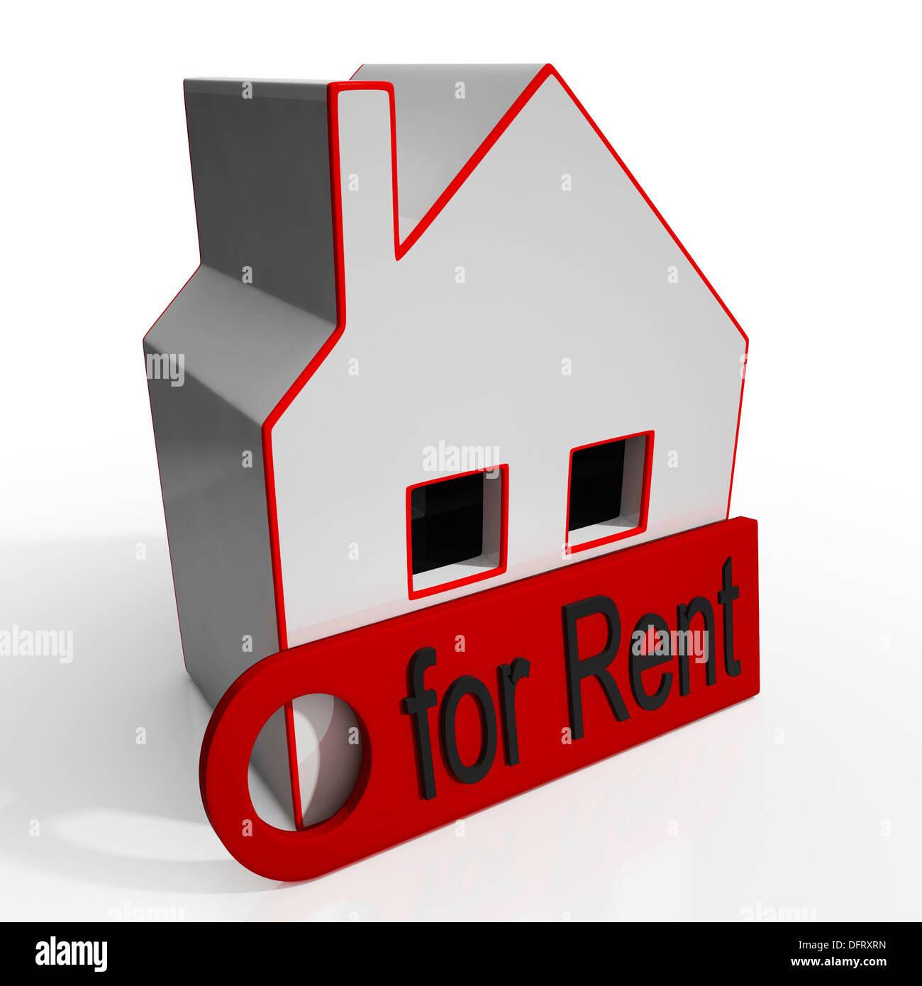 Home For Rent Sign Showing Housing Rental Stock Photo - Alamy