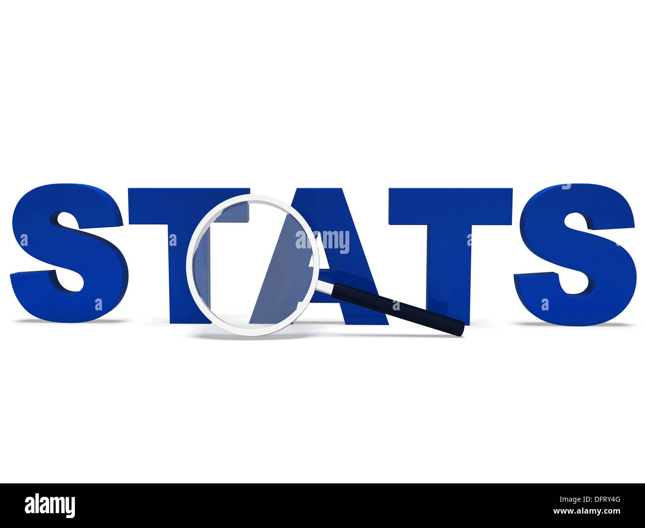 Stats Word Showing Statistics Report Reports Or Analysis Stock Photo