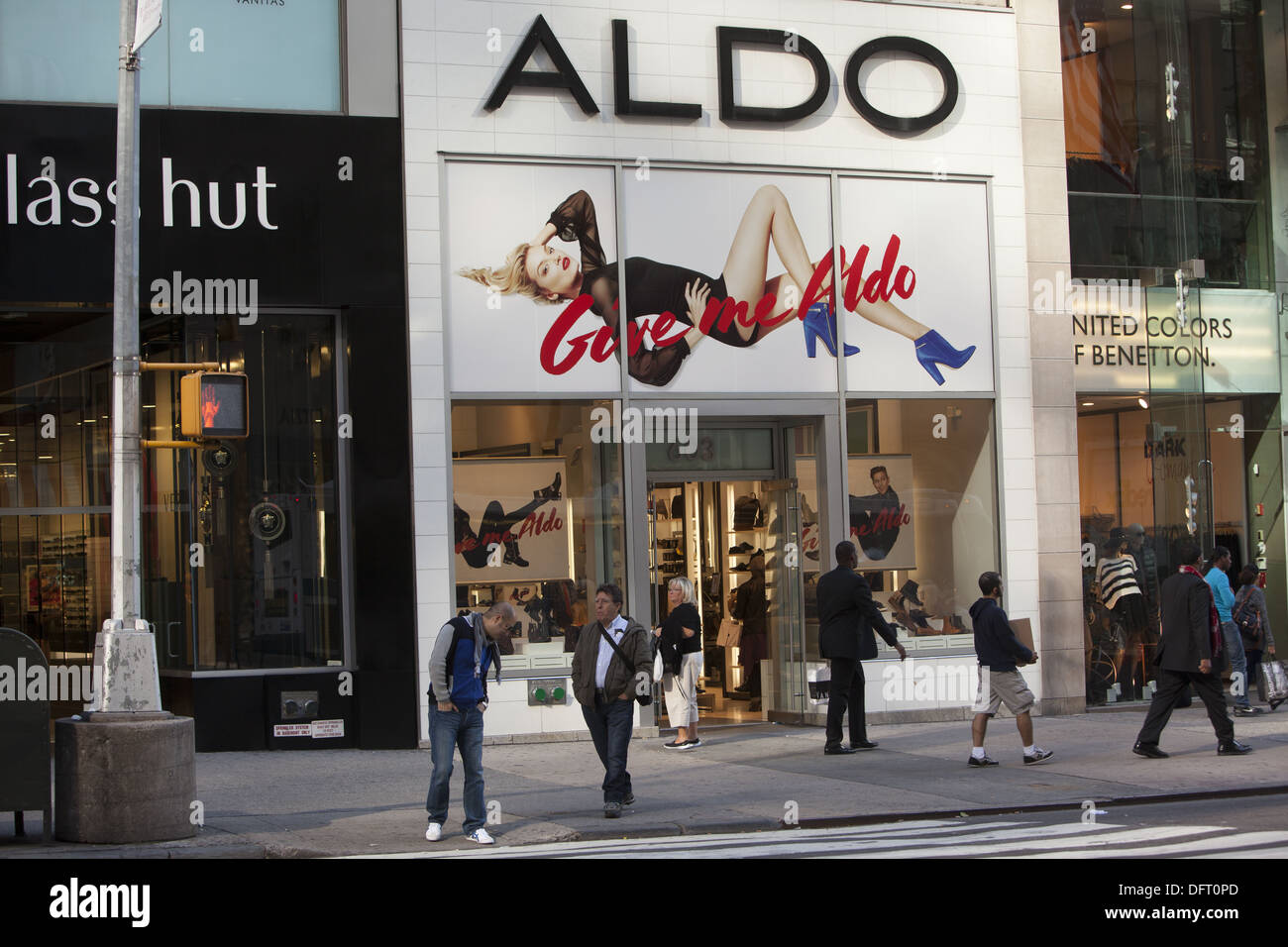 ALDO a popular shoe store on Broadway in the trendy SOHO neighborhood of  Manhattan, NYC Stock Photo - Alamy