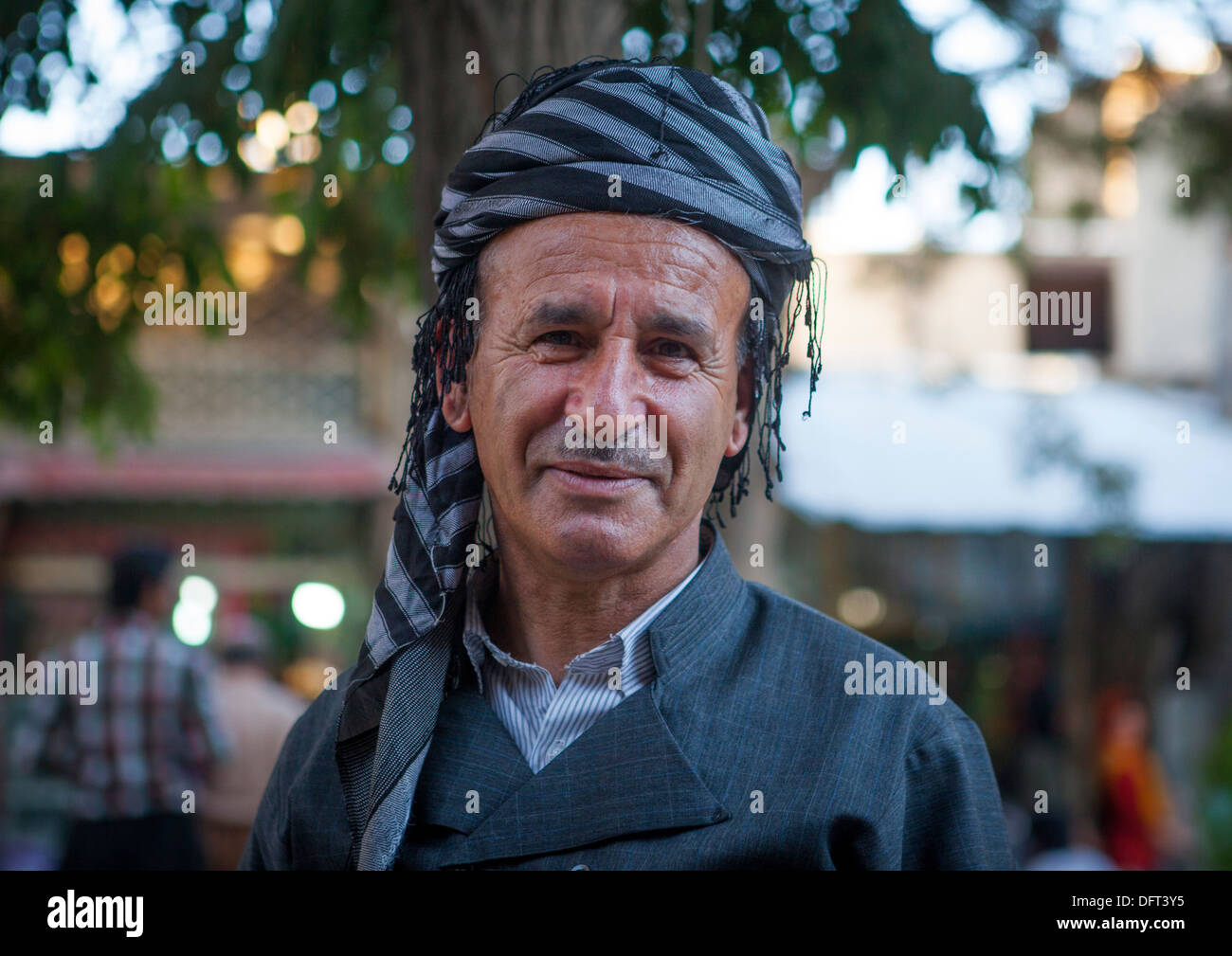 Old Kurdish Man, Palangan, Iran Stock Photo