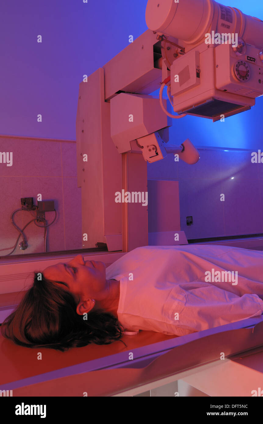 Patients undergoing radiography Stock Photo Alamy