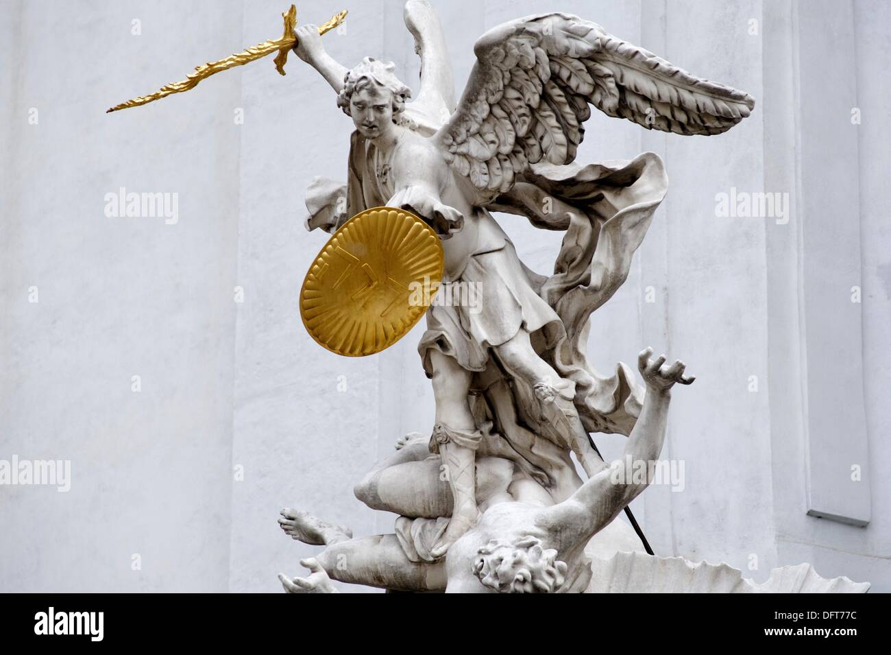St michael slaying lucifer hi-res stock photography and images - Alamy
