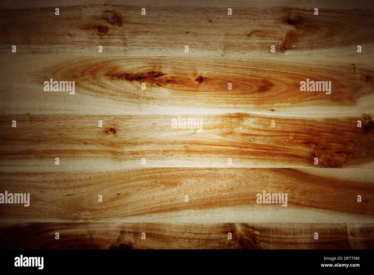 Closeup of wooden surface, dark edges Stock Photo