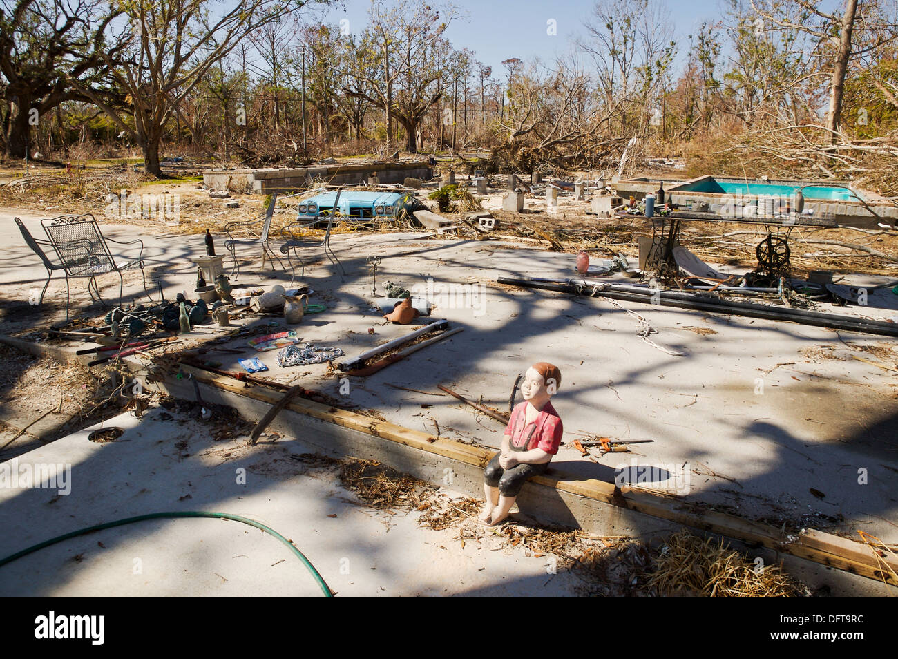 Hurrican Katrina damage. Waveland, Mississippi Stock Photo 61385504