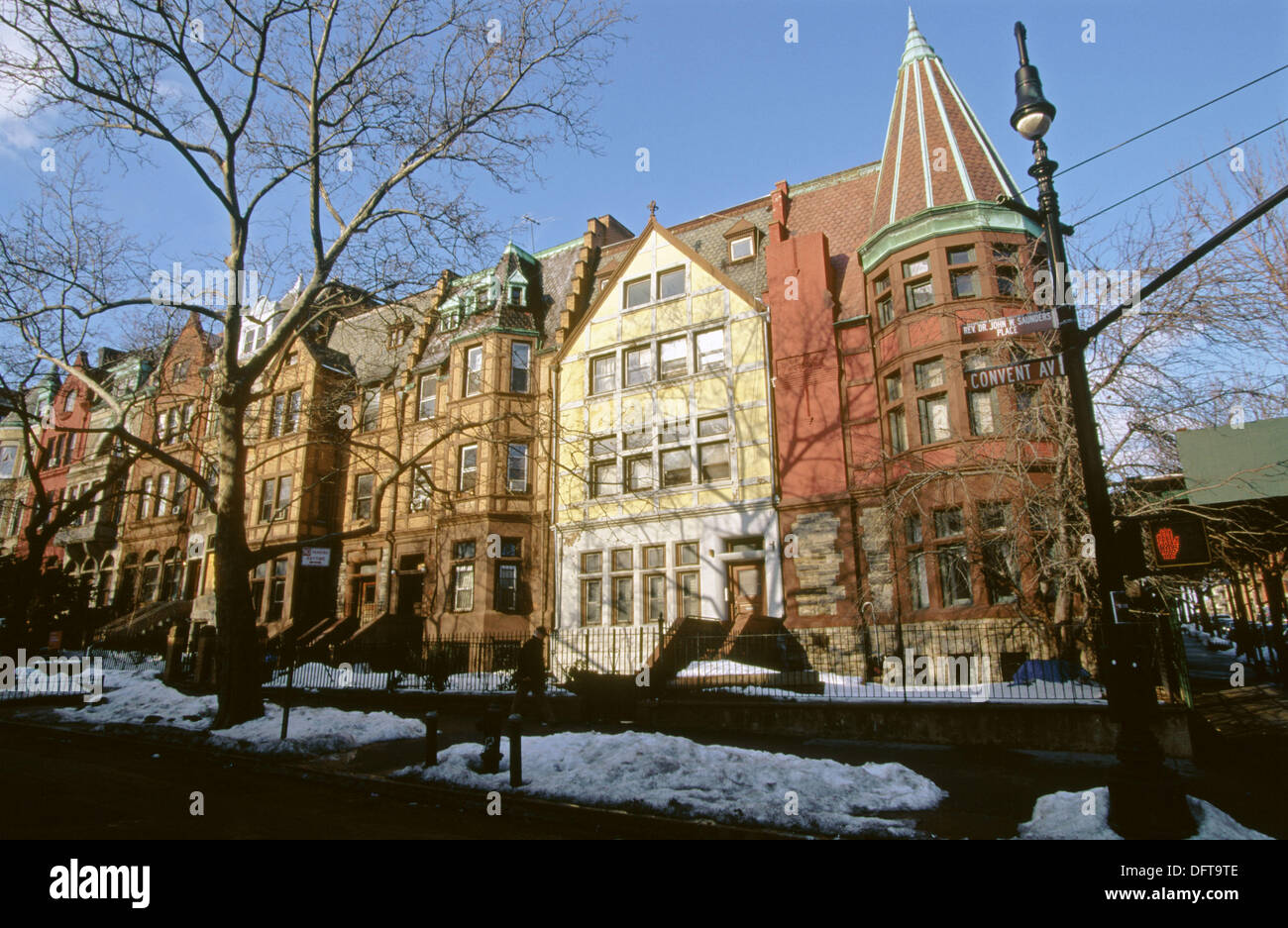 Convent Avenue. Harlem. New York city. USA Stock Photo Alamy