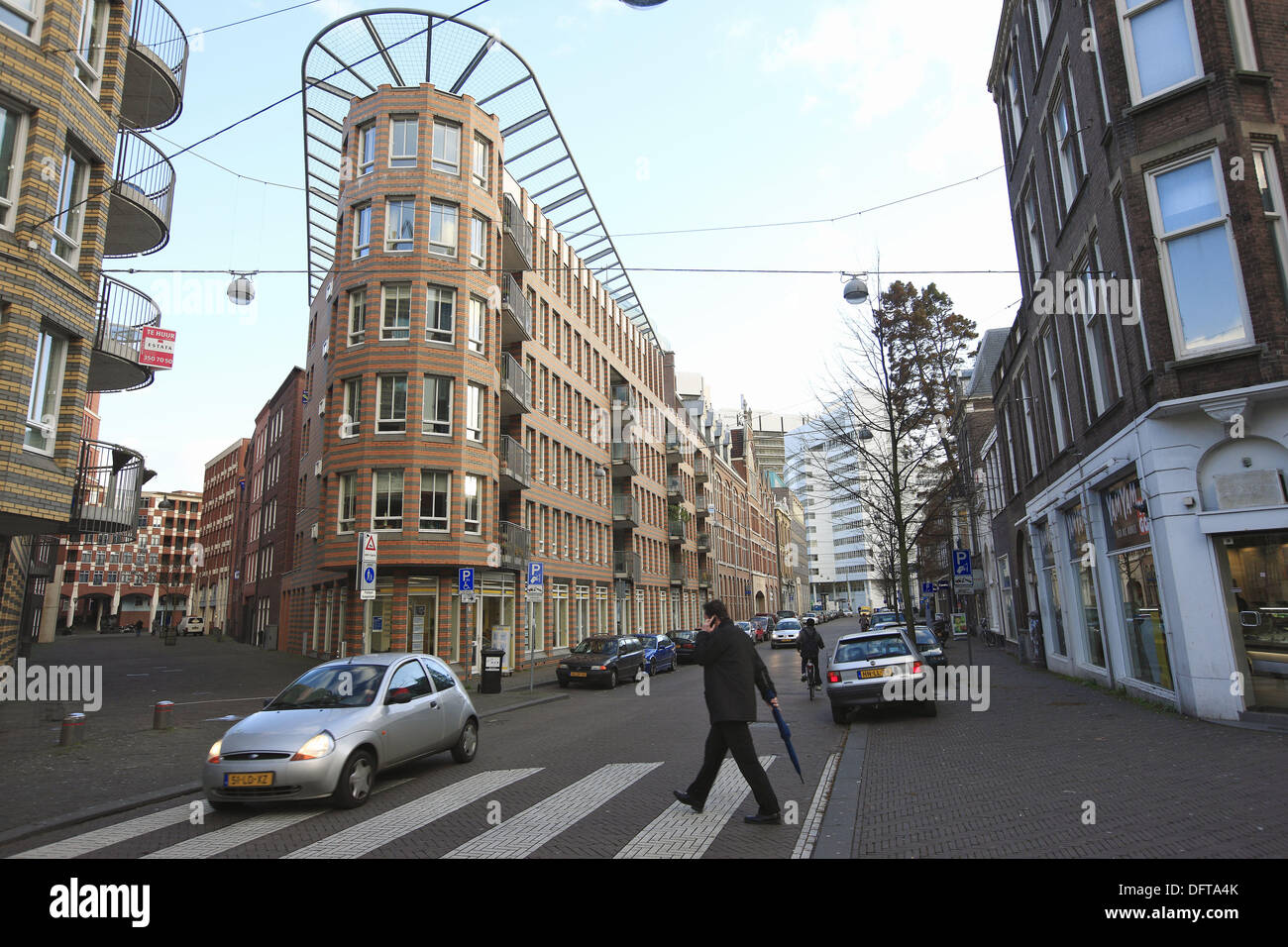 Downtown housing building, The Hague, The Netherlands Stock Photo