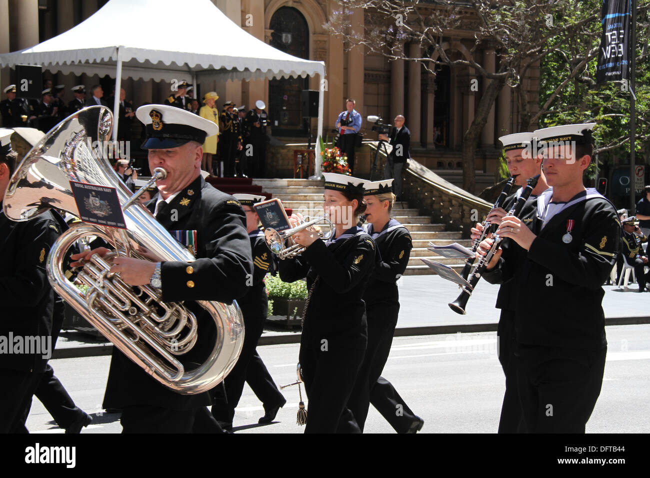 Sydney, Australia. 9th October 2013. A Royal Australian Navy band