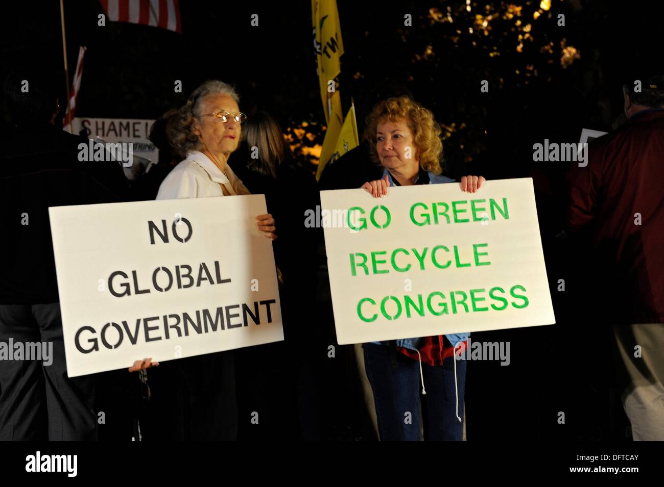 Orlando Florida T Tea Party protest of Government actions and policies
