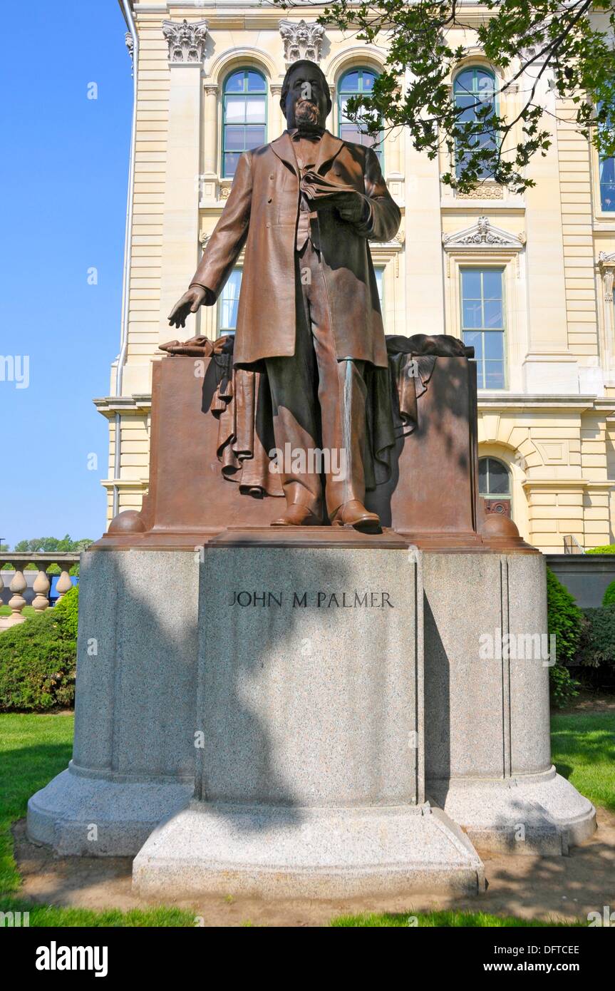 John Palmer Statue Illinois State Capitol Building Springfield Illinois