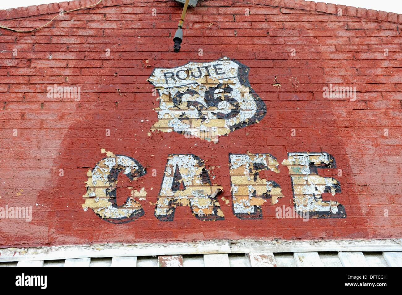 Old cafe along Route 66 Mt Olive Illinois Stock Photo Alamy