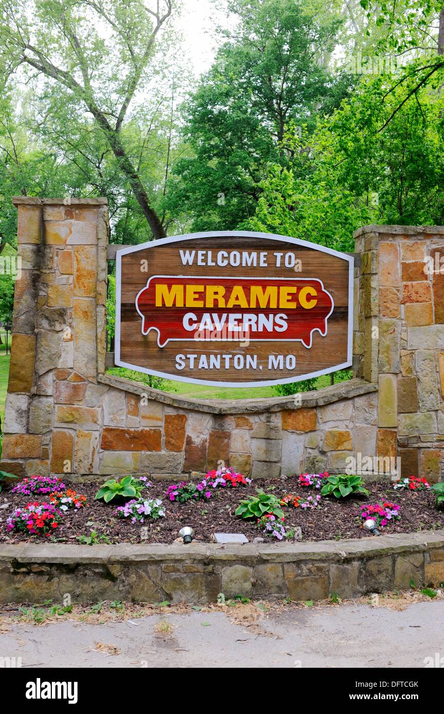 Meramec Caverns along Route 66 Stanton Missouri Stock Photo Alamy