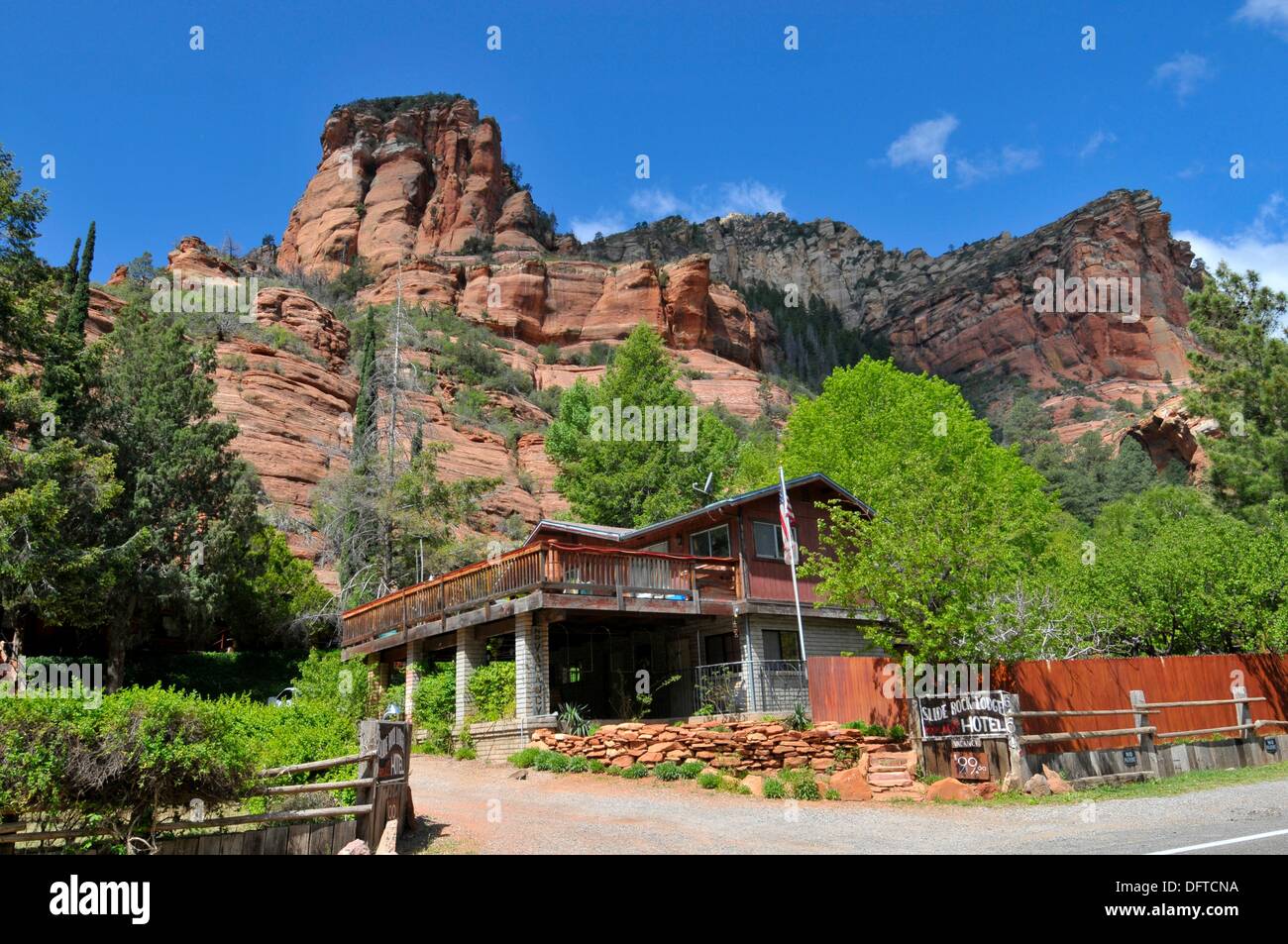 Slide Rock Lodge Hotel Highway 89A Sedona to Flagstaff Arizona Stock