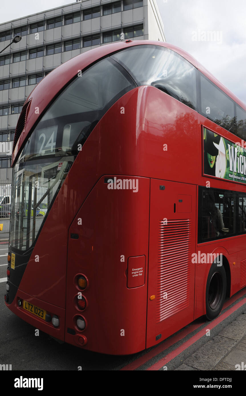 The New Number 24 Routemaster Bus For London,Hampstead,London.UK Stock Photo