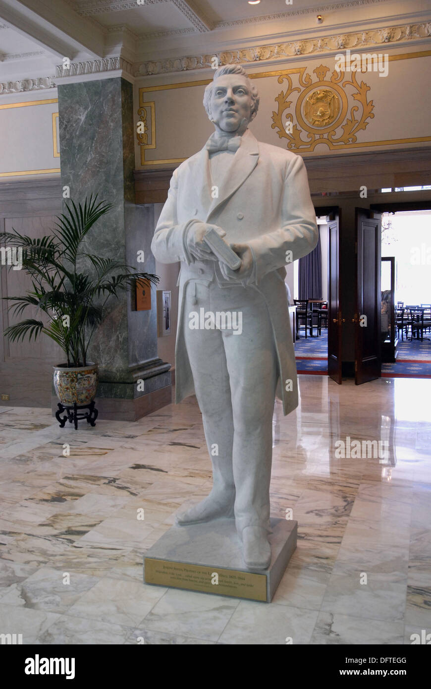 Statue of Joseph Smith of the Church of Jesus Christ of Latterday Saints in Salt Lake City