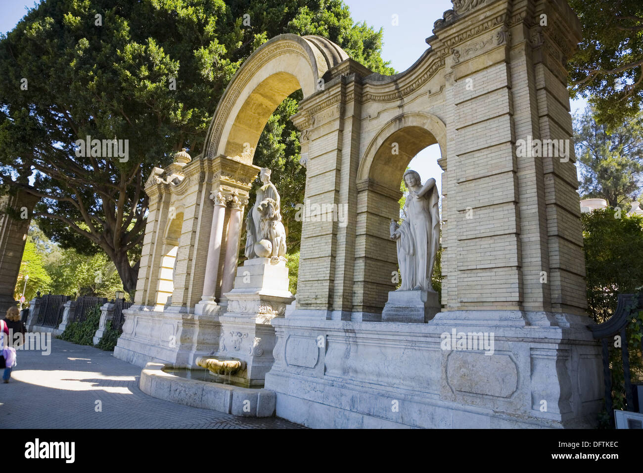 Monument to Hispania in the Glorieta de San Diego, Parque de Maria Luisa, Sevilla. Andalucia, Spain Stock Photo