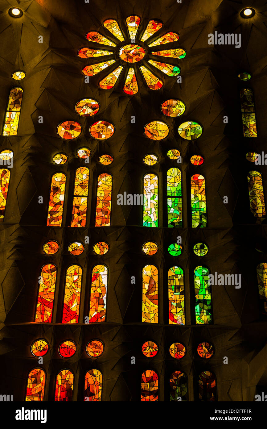 Stained glass window sagrada familia hires stock photography and images Alamy