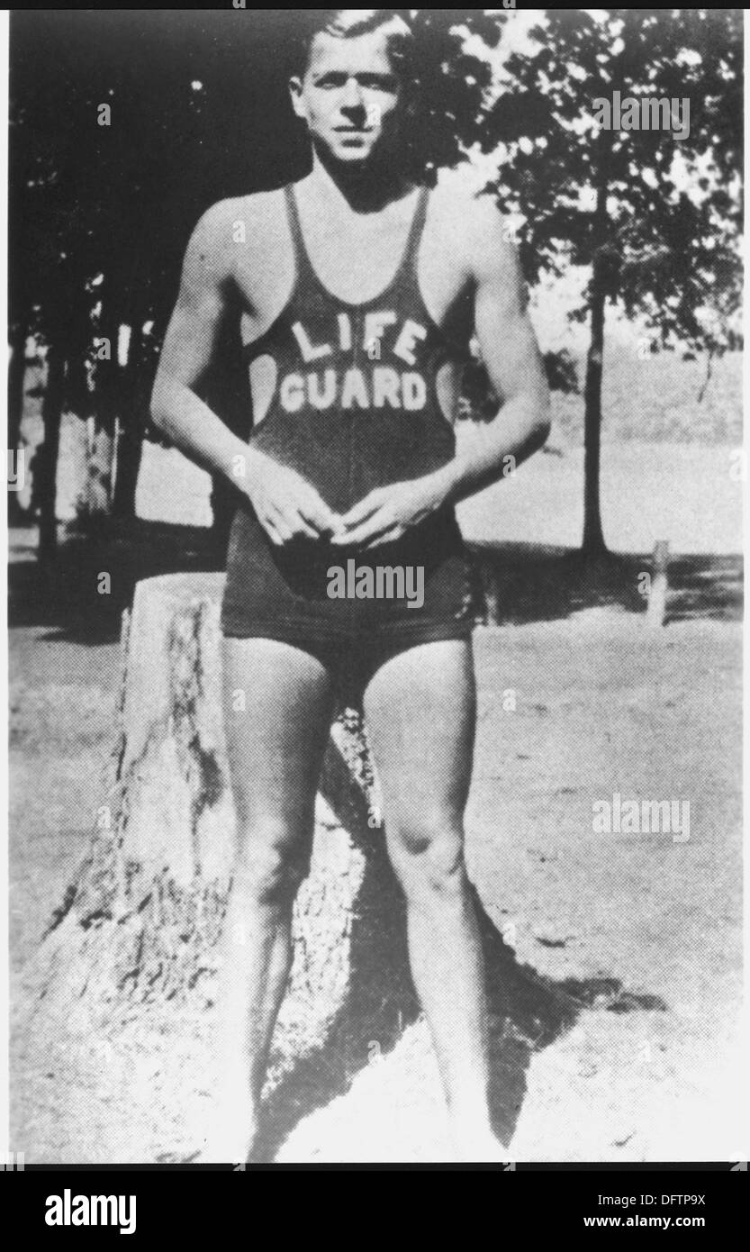 Photograph of Ronald Reagan as a Lifeguard, Lowell Park, Illinois ...