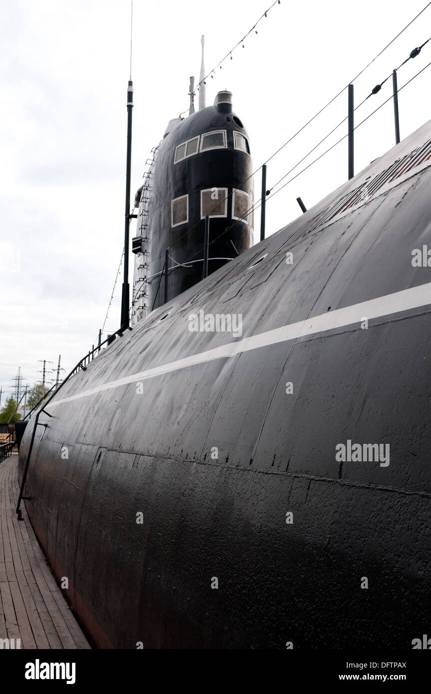 The Russian submarine costs in port Stock Photo Alamy