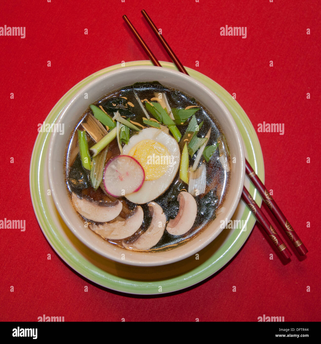 Japanese Chicken Ramen Soup Stock Photo Alamy