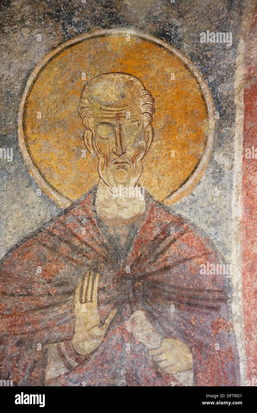 Fresco, St. Nicholas Church or Noel Baba Kilisesi, Demre, Lycia, Province of Antalya, Turkey Stock Photo