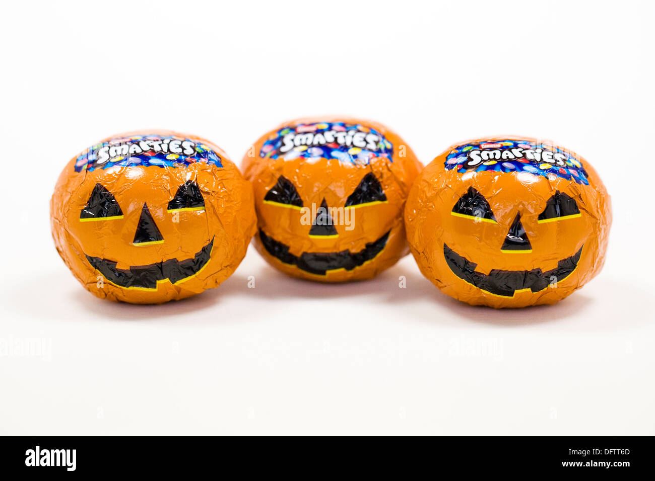 Three halloween candies. Stock Photo