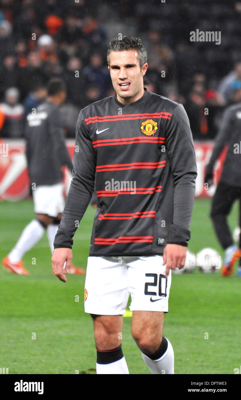 Robin van Persie during the match Shakhtar  vs Manchester United Stock Photo