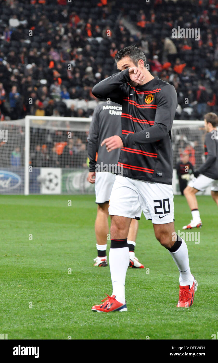 Robin van Persie during the match Shakhtar vs Manchester United Stock Photo  - Alamy