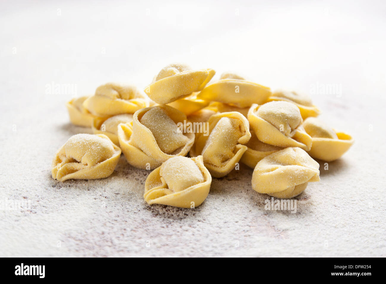 Homemade italian tortellini pasta Stock Photo Alamy