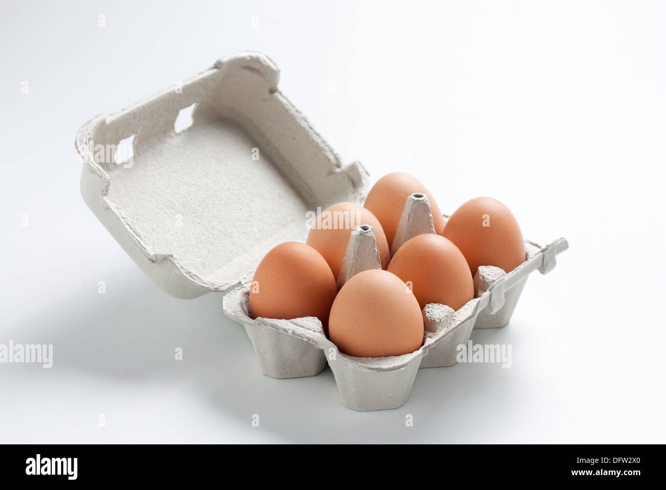 Full cardboard egg box Stock Photo Alamy