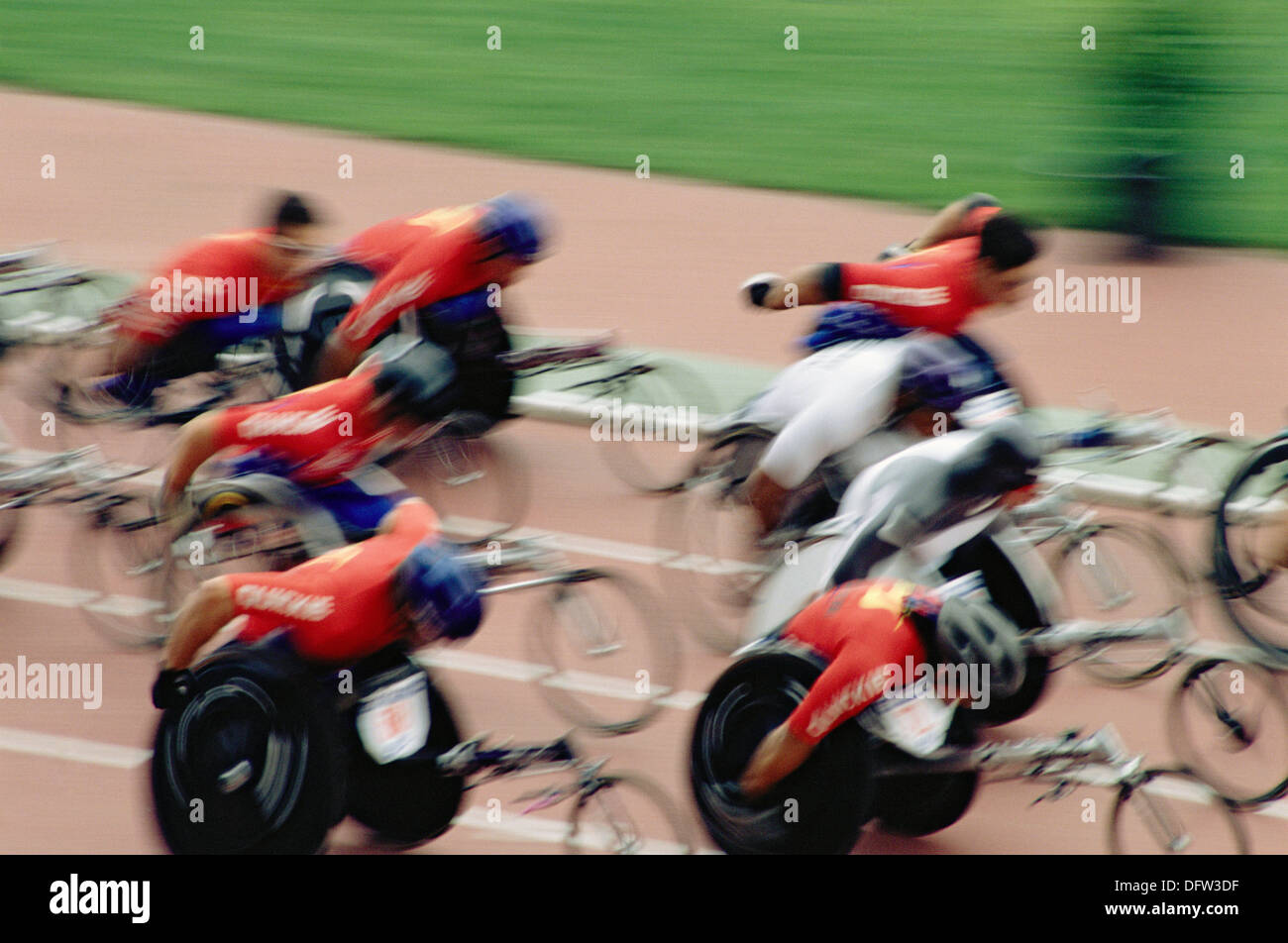 Action from the wheelchair race hi-res stock photography and images - Alamy