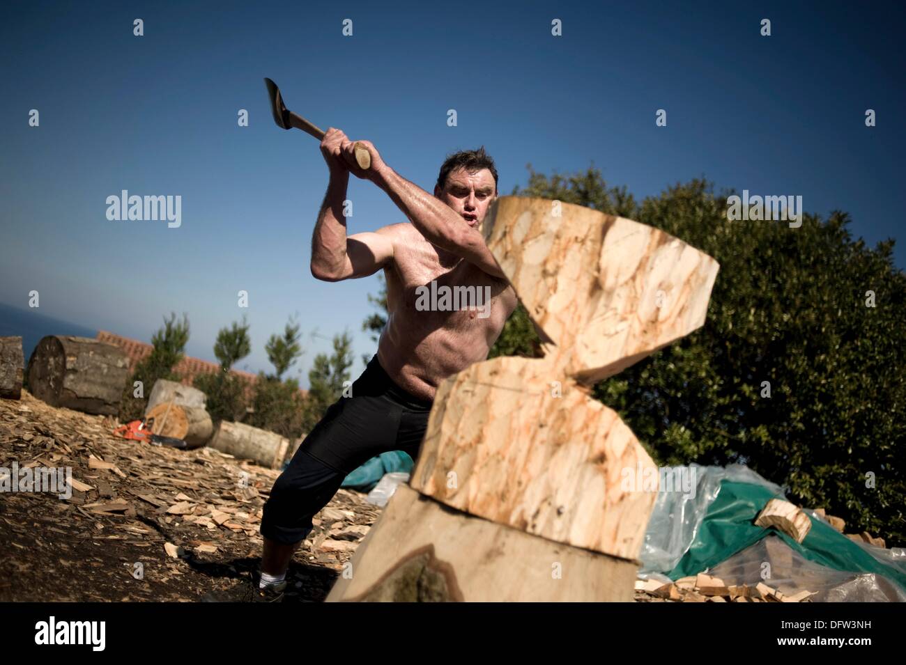 Wood cutter hi-res stock photography and images - Alamy