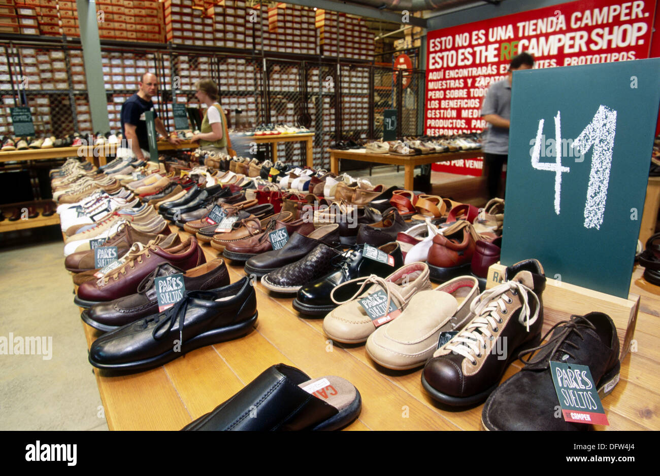 Shoes store shop Camper outlet, Inca Mallorca Spain Stock Photo - Alamy