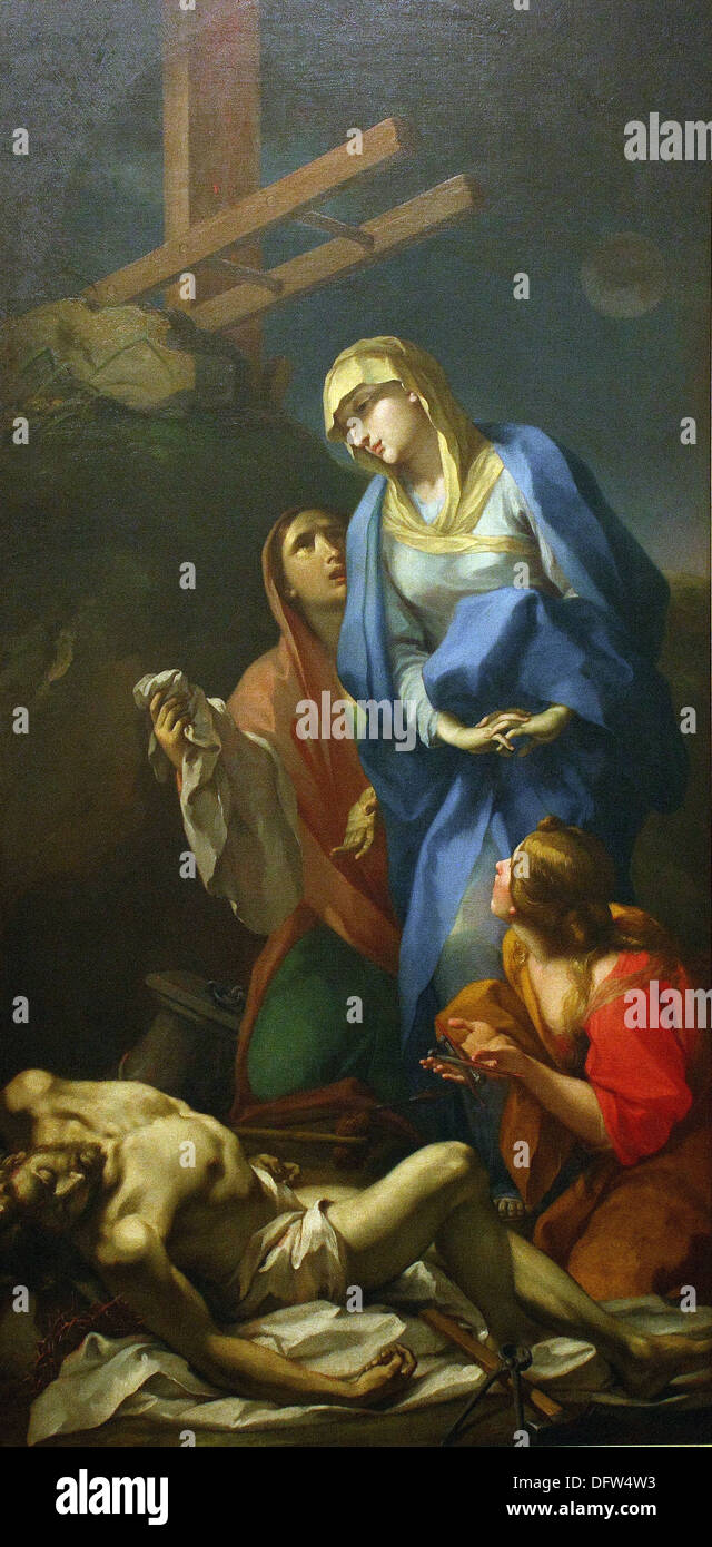 Antonio BALESTRA - Pieta - Museum of Fine Arts - Budapest, Hungary. Stock Photo