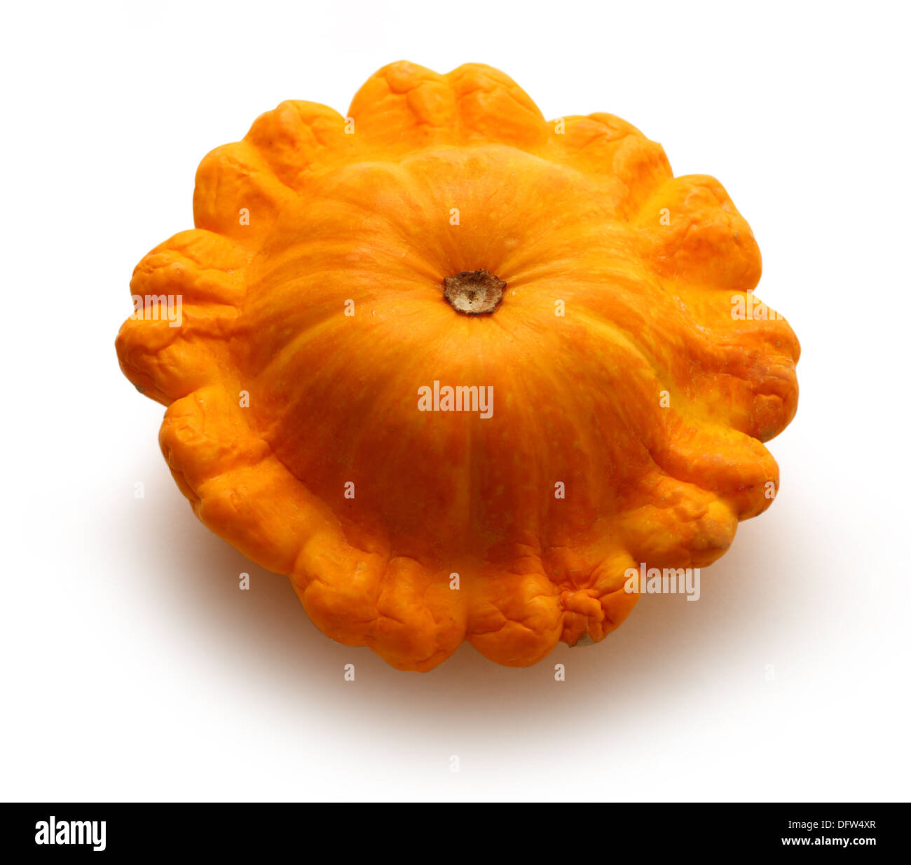 Yellow gourd on white background Stock Photo - Alamy