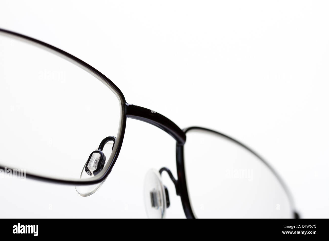 Close up image of eye glasses Stock Photo