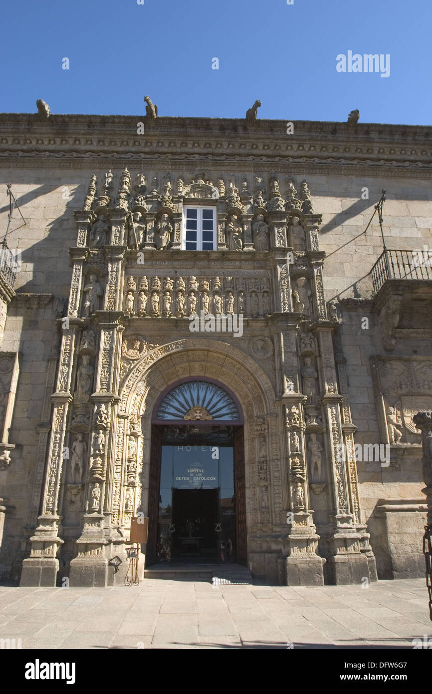 Hostal de los Reyes Católicos old Royal Hospital in plateresque style (15th century), Santiago