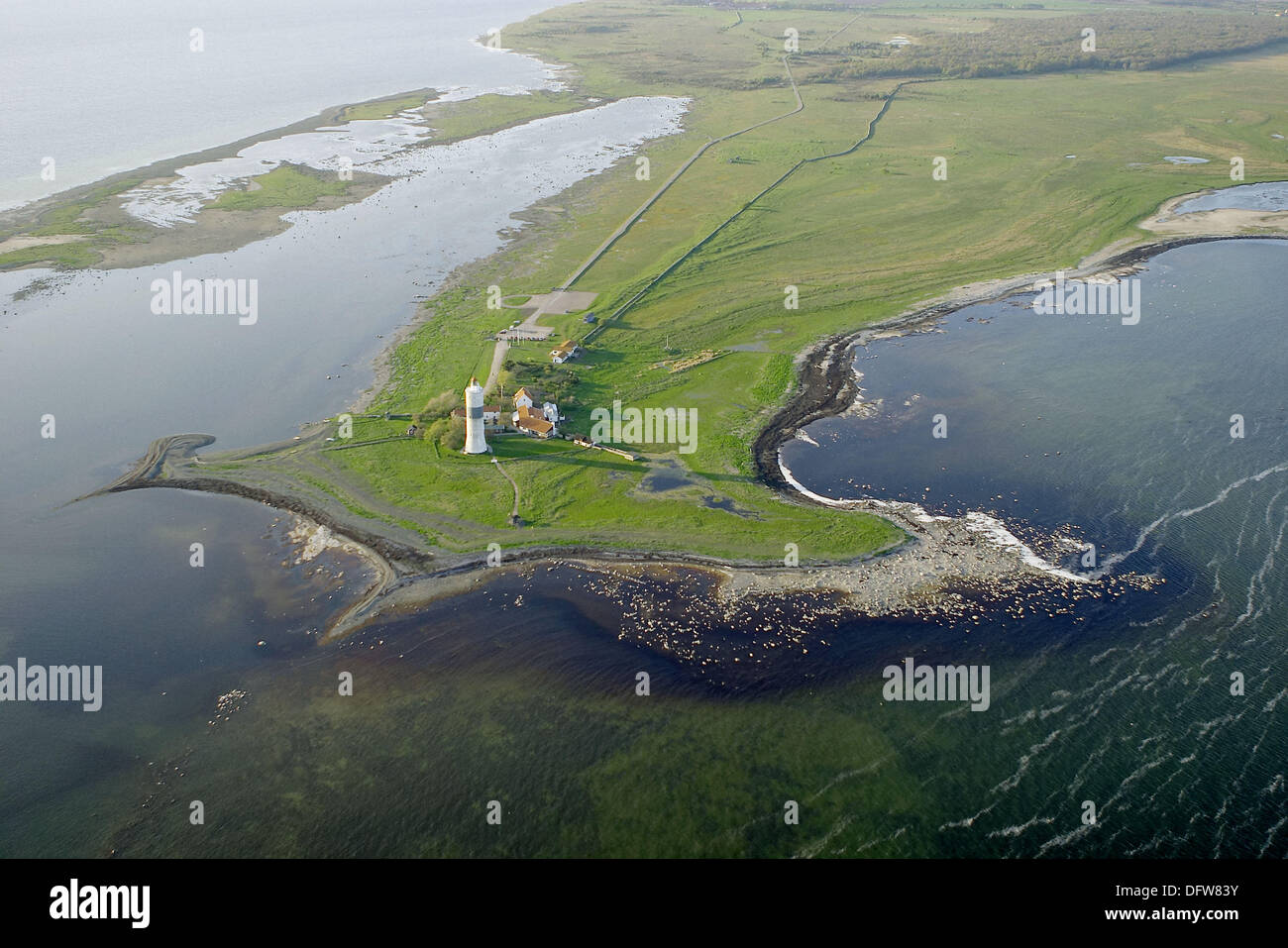 The South End Of The Island Oland Light House Ottenby Oland Sweden Stock Photo Alamy