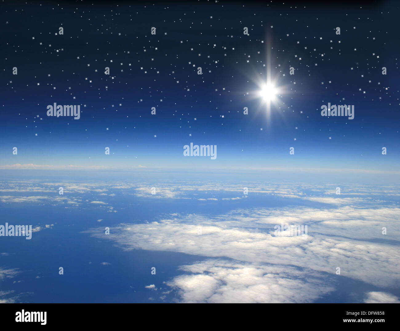 Earth's outer atmosphere Stock Photo