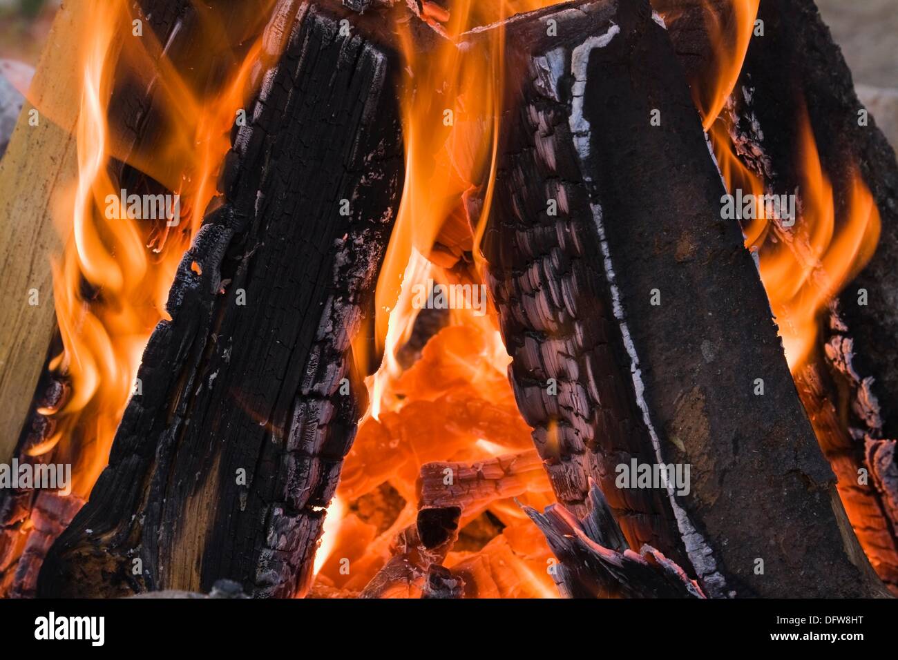 Camp Fire, Quebec, Canada Stock Photo Alamy