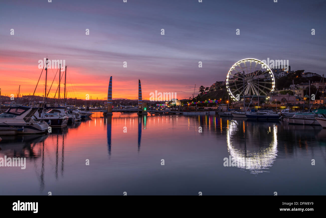 Torquay harbour sunset torquay devon hi-res stock photography and images -  Alamy